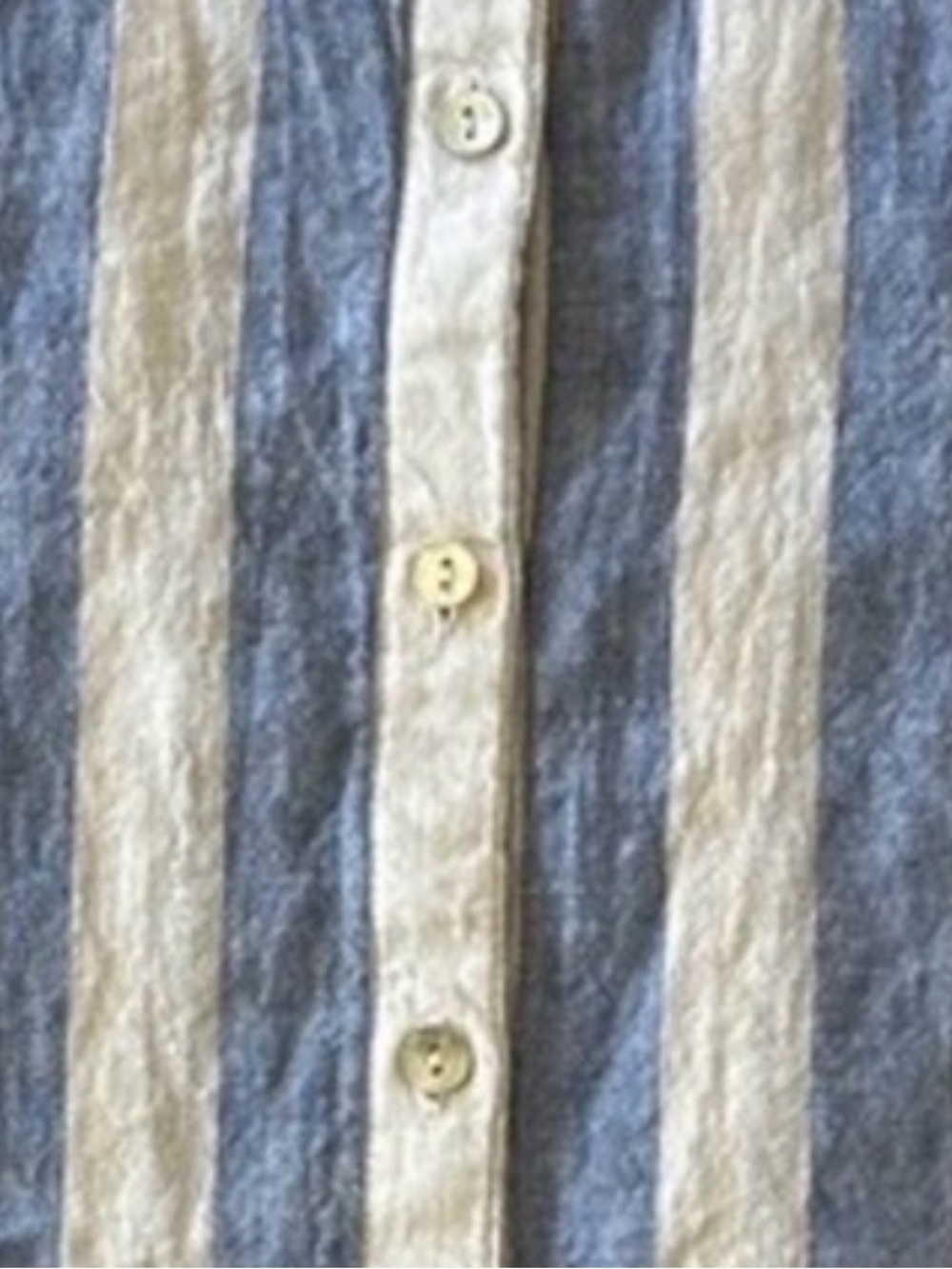 C&C California Striped Linen Top Sz Small - Picture 2 of 7